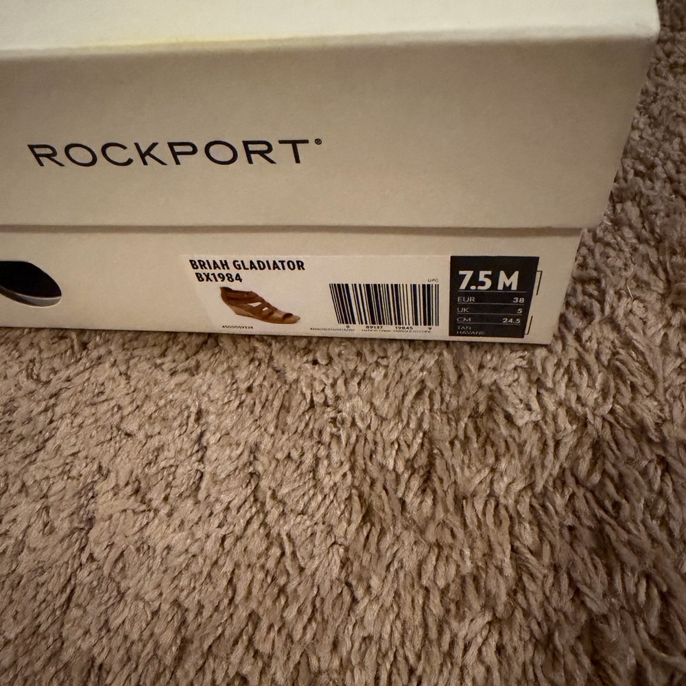 Rockport Tan Briah Gladiator Wedge Sandals, Size 7.5M - Picture 7 of 7